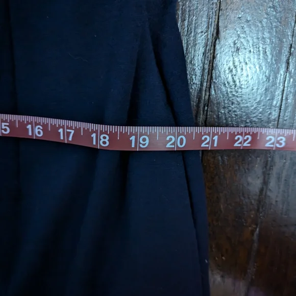 George Fitted Dark Navy V-Neck Midi Tank Dress - Picture 5 of 6